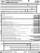 Form 541-qft - California Income Tax Return For Qualified Funeral Trusts - 2013