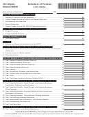 Virginia Schedule 500fed - Schedule Of Federal Line Items - 2014
