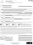 Fillable Form Dtf-350 - Group Affidavit Printable pdf