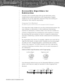 Accessible Algorithms For Subtraction - Subtraction Worksheet