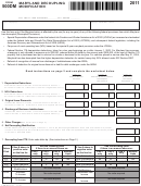 Form 500dm - Maryland Decoupling Modification - 2011