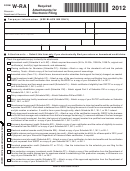 Form W-ra - Required Attachments For Electronic Filing - 2012