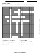 Bugs And Insects Crossword Template