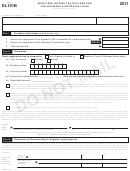 Form El101b - Maryland Income Tax Declaration For Business Electronic Filing - 2011