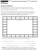 Division Dilemma - Division Worksheet With Answers