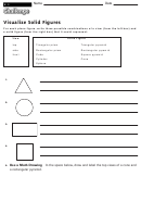 Visualize Solid Figures - Geometry Worksheet With Answers