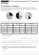 Use Fractions To Compare - Fractions Worksheet With Answers