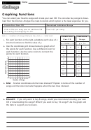 Graphing Functions - Math Worksheet With Answers