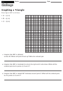 Graphing A Triangle - Math Worksheet With Answers