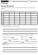 Decimal Movement - Multiplication Worksheet With Answers