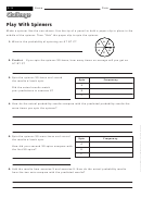 Play With Spinners - Math Worksheet With Answers