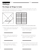 The Shape Of Things To Come - Fraction Worksheet With Answers