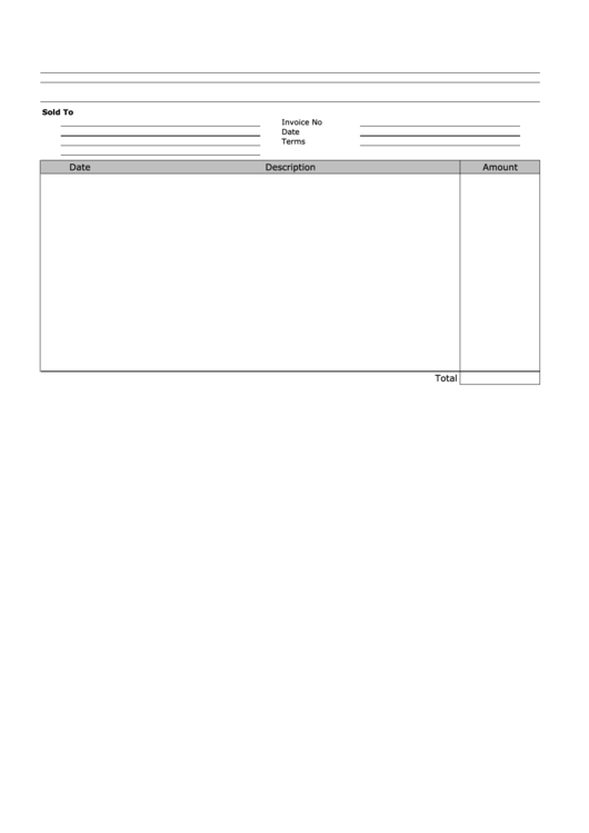 Sales Invoice Template Printable pdf