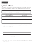 Symmetry In Nature - Geometry Worksheet With Answers