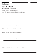 Draw Me A Riddle - Geometry Worksheet With Answers