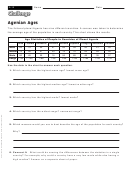 Agenian Ages - Math Worksheet With Answers