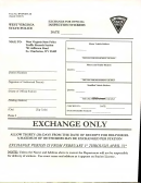 Form Wvsp-mvi-4e - Exchange For Official Inspection Stickers - West Virginia State Police