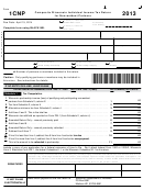 Form 1cnp - Composite Wisconsin Individual Income Tax Return For Nonresident Partners - 2013