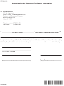 Form Dtf-65 - Authorization For Release Of Tax Return Information