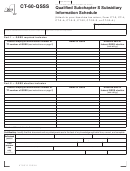 Form Ct-60-qsss - Qualified Subchapter S Subsidiary Information Schedule - 2011