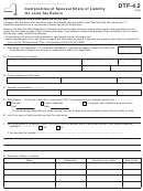 Form Dtf-4.2 - Compromise Of Spousal Share Of Liability On Joint Tax Return