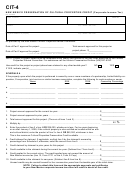 Form Cit-4 - New Mexico Preservation Of Cultural Properties Credit (corporate Income Tax)