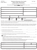 Form Tel-1 - Telework Expenses Tax Credit Reservation Application