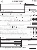 Fillable Form It-204 - Partnership Return - 2011 Printable pdf