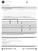 Form Ftb 3552 - Identity Theft Affidavit
