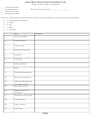 Camper Evaluation Form