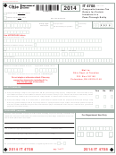 Form It 4708 - Composite Income Tax Return For Certain Investors In A Pass-through Entity - 2014