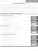 Form 4700 - Gross Receipts Worksheet