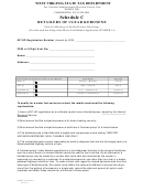 Form Wv/mfr-14-worksheet - Schedule C - Retailers Of Clear Kerosene