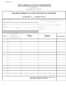 Form Wv/mfr-14 - Worksheet - Schedule A - Customer List - Sellers Of Propane To Poultry House Consumers