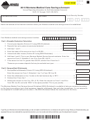 Form Msa - Montana Medical Care Savings Account - 2013