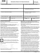 Form 8596 - Information Return For Federal Contracts