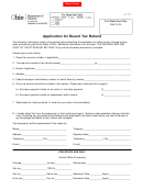 Form Rt Ar - Application For Resort Tax Refund