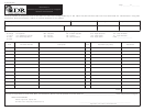 Form R-5292 - Schedule E - Schedule Of Exportations To Support Deduction Claimed