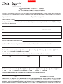 Form Sv 1 - Application For Severer's License To Sever Natural Resources In Ohio