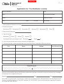 Form Tr 1 - Application For Tire Distributor License