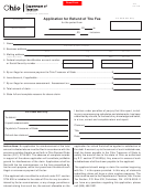 Form Tr 3 - Application For Refund Of Tire Fee