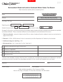 Form St Wc Nr - Nonresident Watercraft And/or Outboard Motor Sales Tax Return