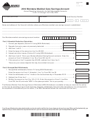 Form Msa - Montana Medical Care Savings Account - 2012