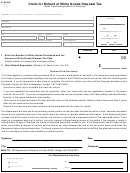 Form E-585h - Claim For Refund Of White Goods Disposal Tax