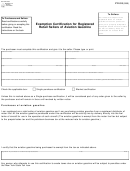 Form Ft-1013 - Exemption Certification For Registered Retail Sellers Of Aviation Gasoline Printable pdf