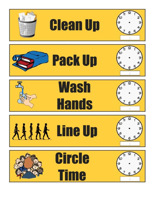 School Daily Chore Card Templates Printable pdf