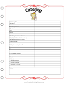 Wedding Catering Planner Template