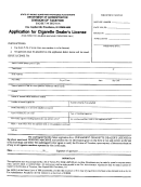Application For Cigarette Dealer's License - Rhode Island Department Of Administration