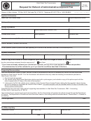 Form Tc-542 - Request For Refund Of Administrative Impound Fee