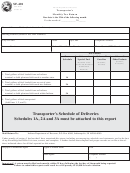 Form Sf-401 - Transporter's Monthly Tax Return